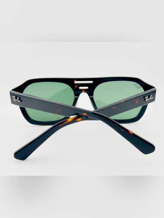 Ray-Ban Corrigan Sunglasses BIO-BASED Frame Polished Havana Green Lenses UNISEX! main image 15